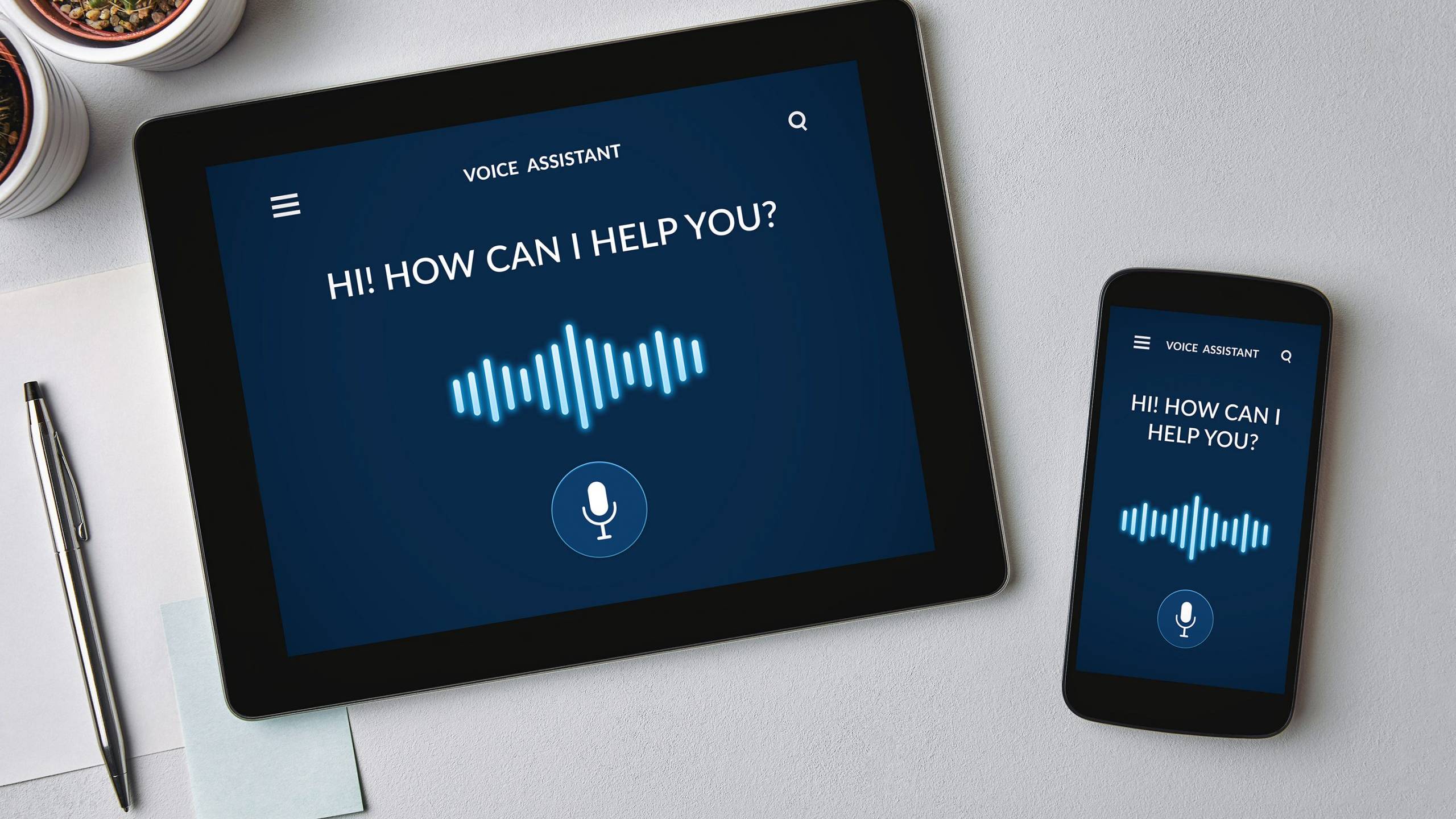 Voice assistance tablet smartphone DMG